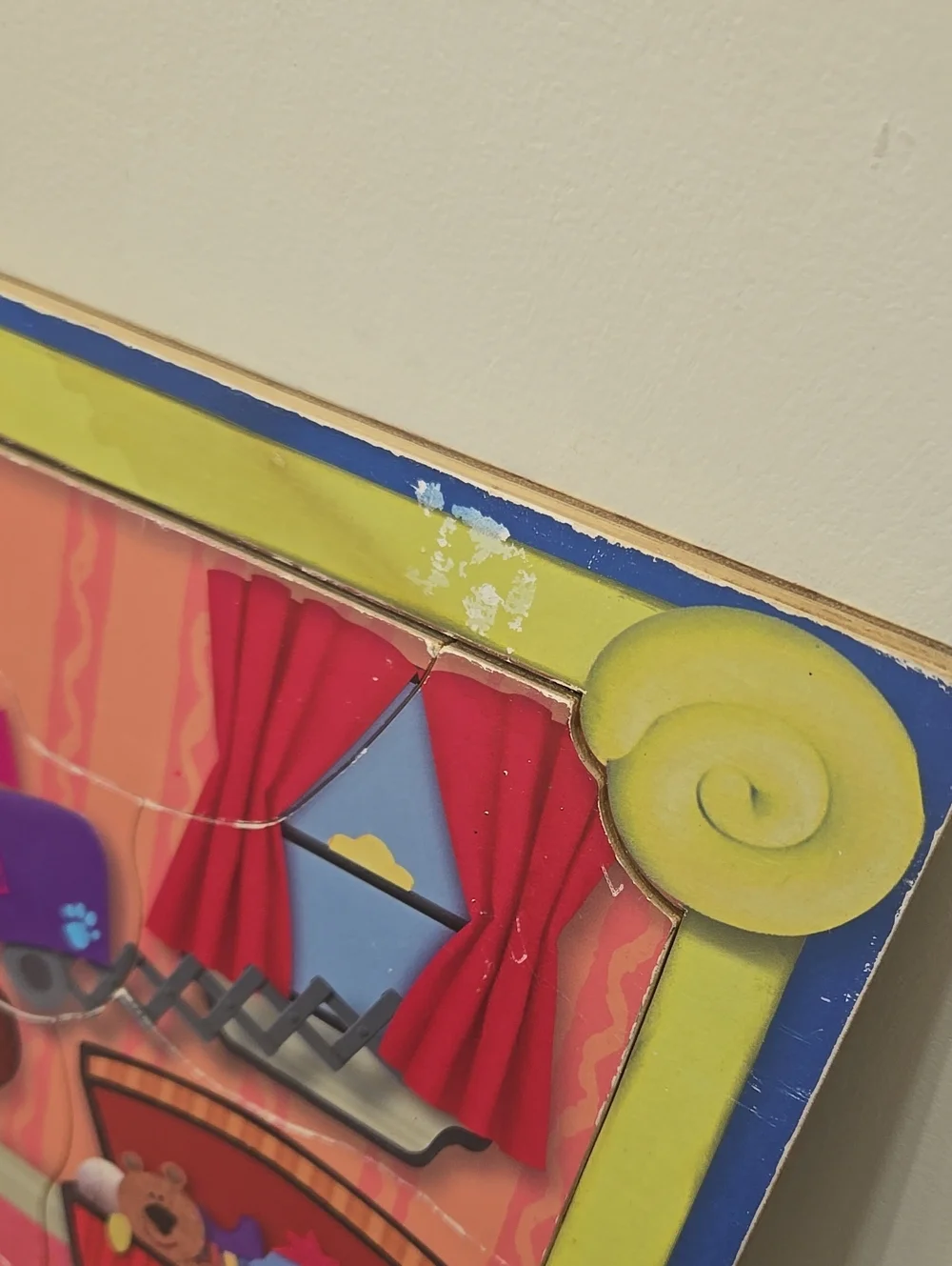 Vintage 1998 Blues Clues Wooden Puzzle